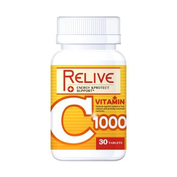 【Relive】高單位維生素C1000口嚼錠(30錠/瓶)