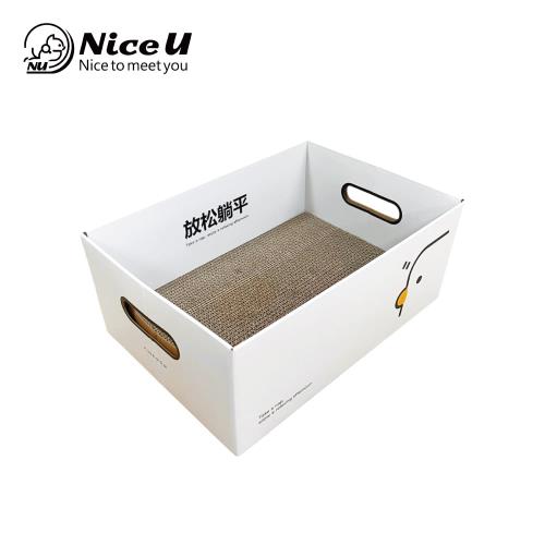 【NiceU 毛樂趣】收納盒貓抓板貓窩