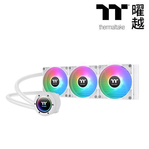 【TT thermaltake 曜越】TH360 V2 ARGB Sync 主板連動版一體式水冷散熱器 白色