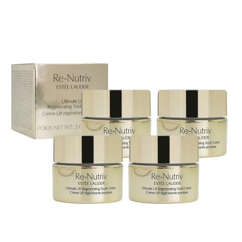 [超越正貨容量組](ESTEE LAUDER 雅詩蘭黛 白金級極萃賦活花秘乳霜(15mlX4)_百貨公司專櫃貨