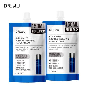 DR.WU 玻尿酸保濕精華化妝水補充包150ML(2入組)