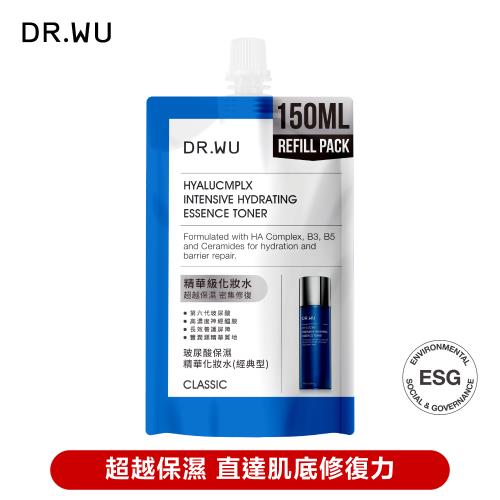 DR.WU 玻尿酸保濕精華化妝水補充包150ML