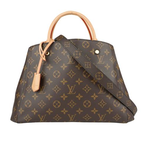 二手商品9成新_LV Monogram Montaigne MM 手提/斜背包 M41056