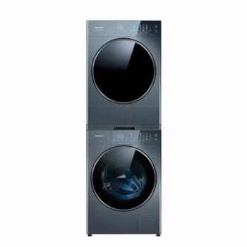 Panasonic國際牌10公斤免曬衣機乾衣機+12公斤滾筒含堆疊層架洗衣機NA-VS120RW-B-NH-VS100HP-B