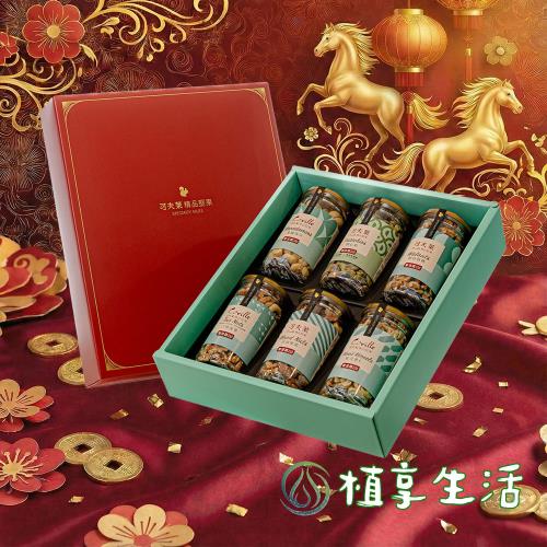 【植享生活】可夫萊堅果_歲初豐盈禮盒丨6入堅果禮盒組－附提袋丨春節限定