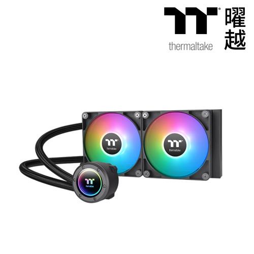 【TT thermaltake 曜越】TH240 V2 ARGB Sync 主板連動版一體式水冷散熱器 黑色