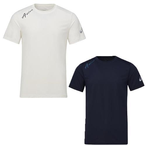 Asics 亞瑟士 短袖上衣 男裝 涼感 排汗 白/深藍【運動世界】2031F213-100/2031F213-400