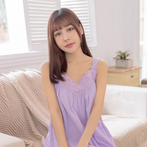 La Felino - 溫暖笑顏寬肩蕾絲洋裝睡衣【R4805】