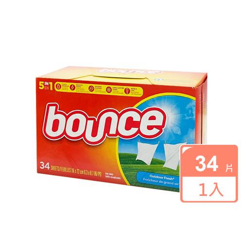 美國BOUNCE烘衣柔軟片34片 x1盒