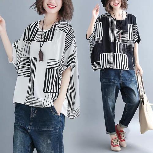 A3 休閒寬鬆棉麻上衣-預購