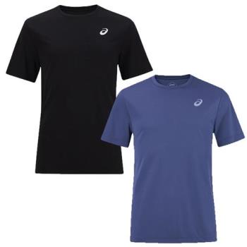 Asics 亞瑟士 短袖上衣 男裝 排汗 黑/藍【運動世界】2031E355-001/2031E355-401