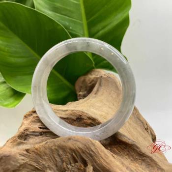 【肌容雪】緬甸天然A貨翡翠飄花翡翠手鐲編號848(鐲寬55.2mm #18號)