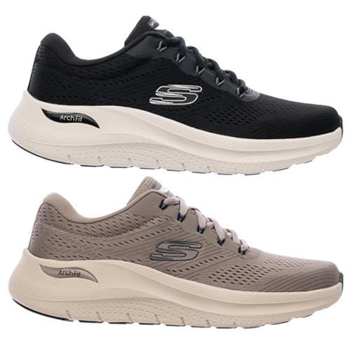 Skechers 慢跑鞋 男鞋 ARCH FIT 2.0 黑/灰棕【運動世界】232700BKW/232700TPE