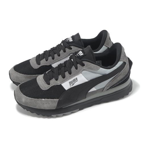 Puma 休閒鞋 Road Rider SD 男鞋 黑 灰 復古 麂皮 運動鞋 39737720