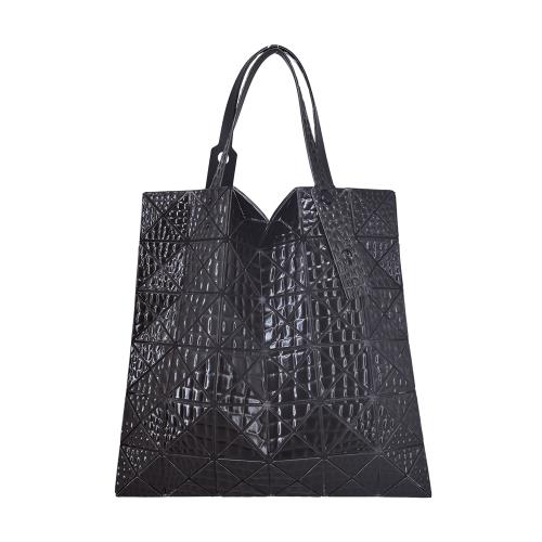 ISSEY MIYAKE 三宅一生 BAOABO KAIJU 6X6壓紋托特包-黑