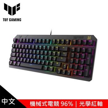 【ASUS 華碩】TUF GAMING K3 Gen II 機械式電競鍵盤｜光學紅軸