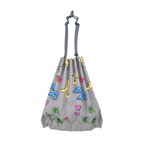 ISSEY MIYAKE 三宅一生 ME插畫摺疊樹幹包-炭灰色