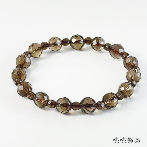 喨喨飾品】茶水晶圓珠切面32面角度珠設計款手鍊A867|其他|ETMall東森購物網