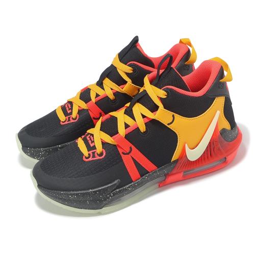 Nike 籃球鞋 LeBron Witness 7 VII GS 大童 女鞋 黑 黃 LBJ 氣墊 DQ8650-001