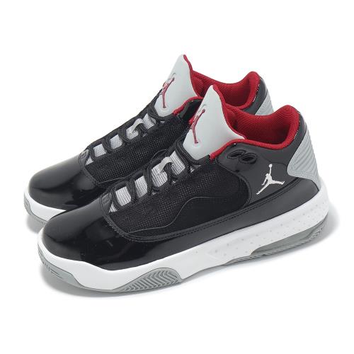 Nike 籃球鞋 Jordan Max Aura 2 GS 大童 女鞋 黑 灰 紅 氣墊 運動鞋  CN8094-006