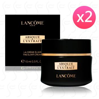 LANCOME蘭蔻 絕對完美黑鑽奢燦乳霜15ml*2