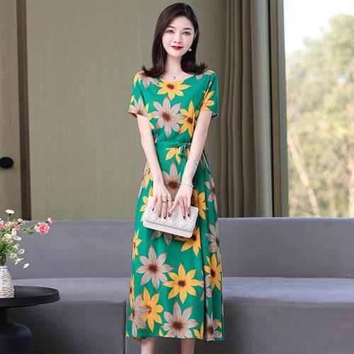 【韓國K.W.】韓國進口甜夢幻境棉稠圖騰洋裝(亞棉/花卉天絲/小香風/涼感背心)