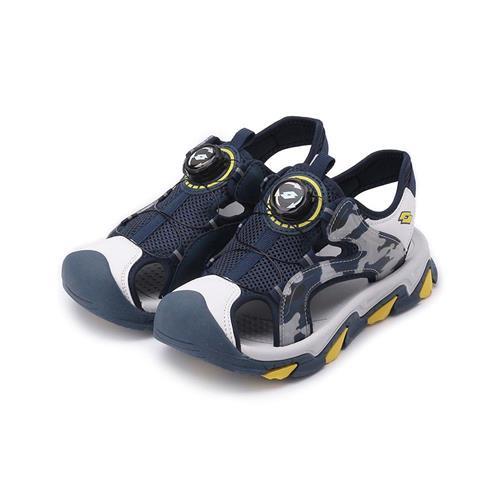 LOTTO 輕夏悠游 轉扣涼鞋 藍 LT4AKS5556 中大童鞋 鞋全家福