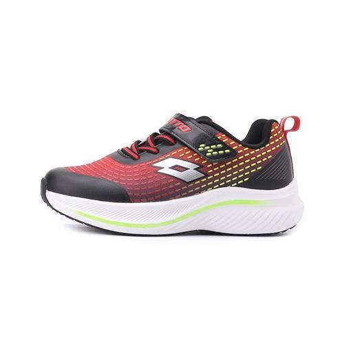 LOTTO RAVE LIGHT 彈力避震跑鞋 黑紅 LT4AKR8212 大童鞋 鞋全家福