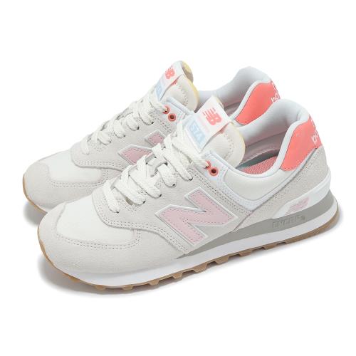 New Balance NB 休閒鞋 574 女鞋 鏡灰 玫瑰砂糖 粉紅 復古 麂皮 NB WL574IPK-B