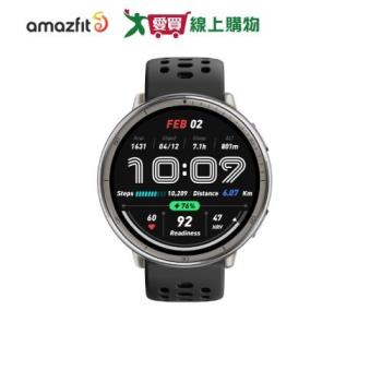 Amazfit華米 Active 2 44mm智慧手錶-酷影黑 (矽膠錶帶)【愛買】