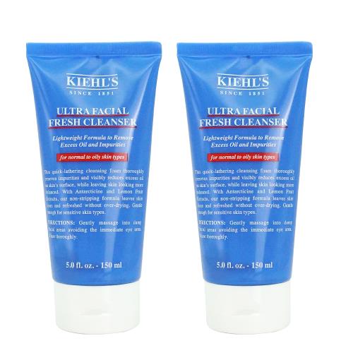 KIEHLS契爾氏 冰河保濕無油清爽潔面慕斯(150ml)X2