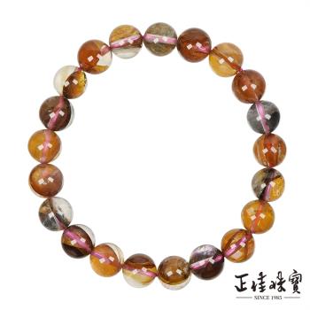 【正佳珠寶】小樹膠花水晶 高品玉化小樹水晶 8.8-9.3mm 小樹膠花手珠