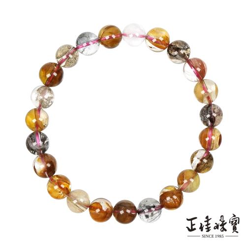 【正佳珠寶】小樹膠花水晶 高品玉化小樹水晶 7.8-8.3mm 小樹膠花手珠