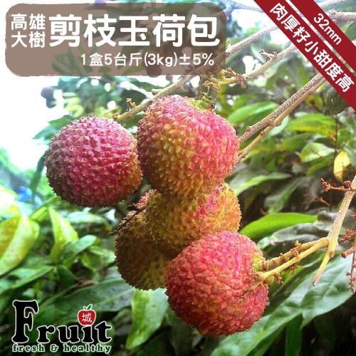 預購【成城農產】高雄大樹32mm剪枝玉荷包 4盒 (5台斤/盒) _5/28起依訂單順序開始出貨