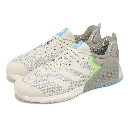 adidas 訓練鞋 Dropset Trainer 男鞋 灰 藍 健身 緩震 支撐 穩定 運動鞋 JP7239