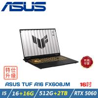 【特仕升級】ASUS TUF FX608JM-0041A13450HX (i5-13450HX/16+16G/RTX5060/512G+2T