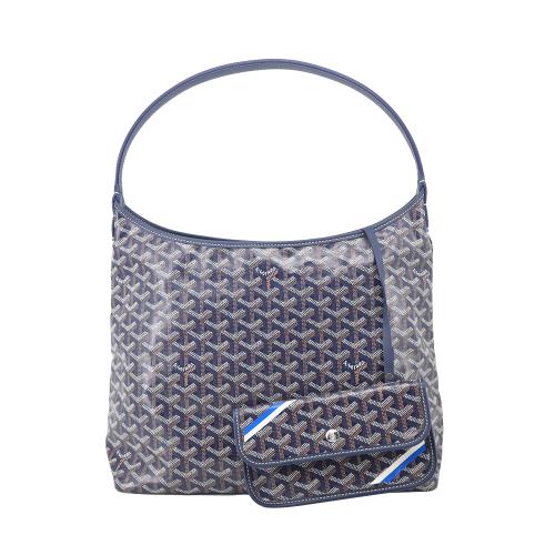 GOYARD Boheme Hobo肩背包-海軍藍(藍白紋)