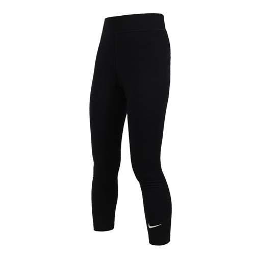 NIKE 女高腰九分緊身長褲-緊身褲 慢跑 瑜珈 有氧