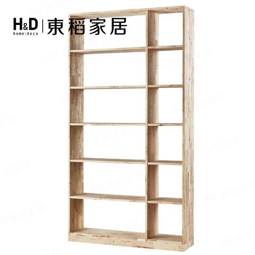 【H&D東稻家居】自然木語系列 - 原木六層隔間櫃(DIY自行組裝)