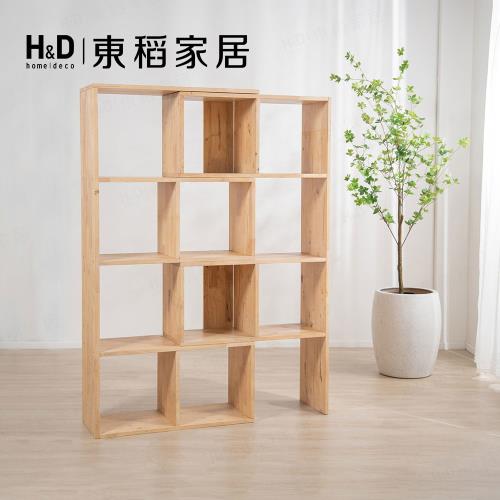 【H&D東稻家居】自然木語系列 - 原木伸縮多格功能置物架(轉角架 L型置物架 DIY自行組裝)