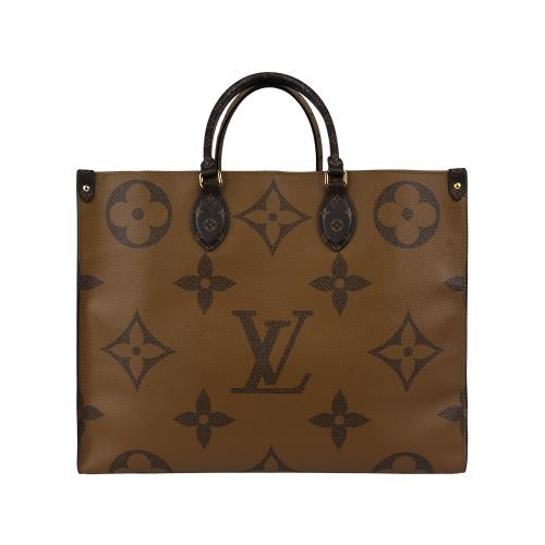 二手商品8.5成新_LV Monogram Onthego 雙色手提/肩背包 M45320
