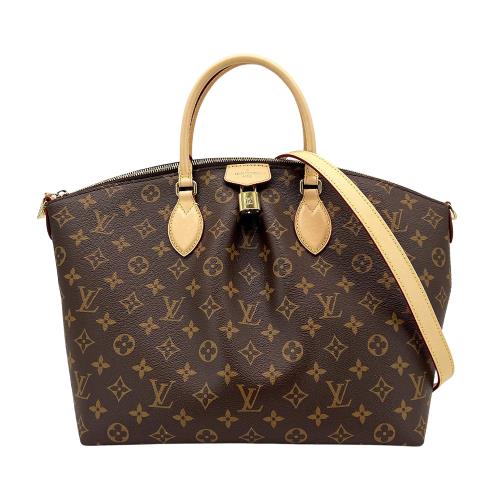 Louis Vuitton 展示品 Boetie MM 圓弧手提兩用包(M45987-咖)
