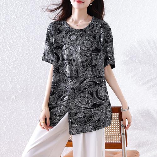 【ALLK 歐楷】新品 立體印花上衣 圖片色(尺寸L-XXL/中大尺碼/涼爽/透氣)