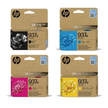 HP 937e(4S6W9NA+4S6W6NA+4S6W7NA+4S6W8NA) 四色 高容量 原廠墨水匣 適用9120 / 9720 / 9730