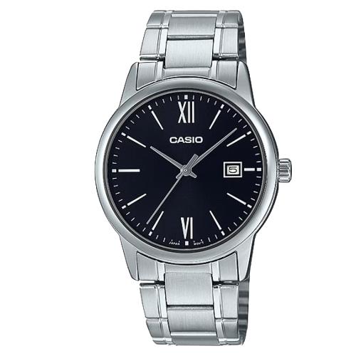 【CASIO 卡西歐】紳士沉穩鋼帶錶 MTP-V002D-1B3