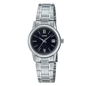 【CASIO 卡西歐】淑女簡約鋼帶錶 LTP-V002D-1B3