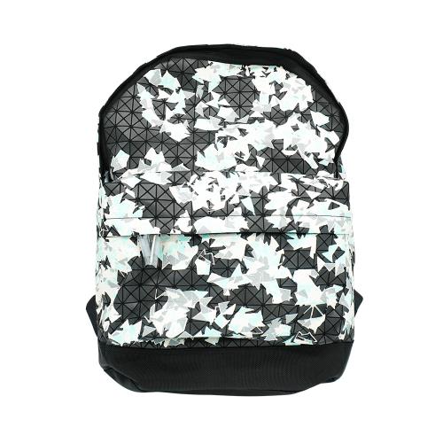 Issey Miyake Bao Bao 墨彩壓印方格後背包(白/淺藍)