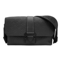 Louis Vuitton 展示品 S-Cape Taurillon壓花牛皮斜背包(M23741-黑)