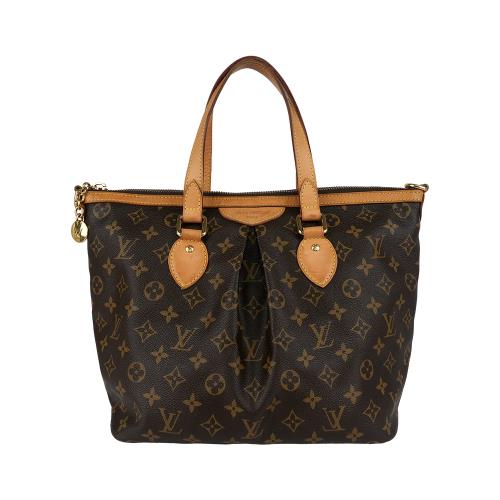 二手商品8成新_LV Monogram Palermo 抓皺手提包 M40145