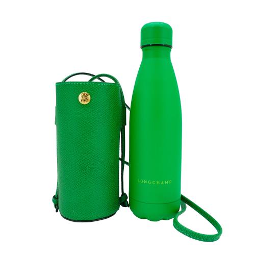 Longchamp Epure 牛皮保溫水壺套組(綠)